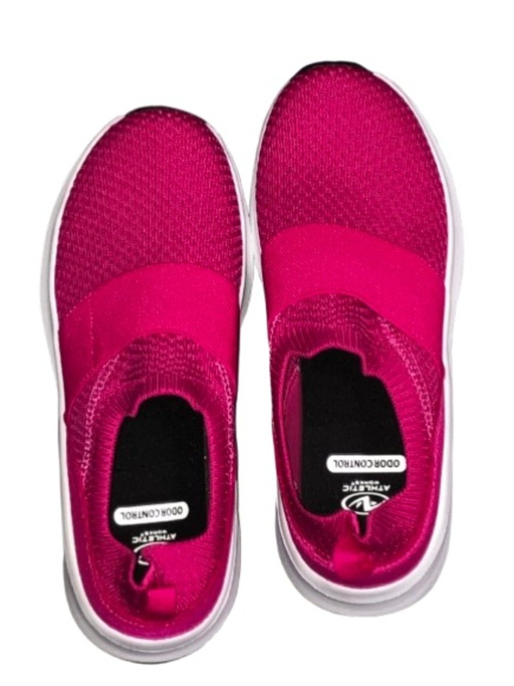 New Without Tags Women’s Athletic Works Slip-On Sneakers Bright Fuchsia Size 7